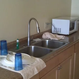 Sink area.  Watch out for ants