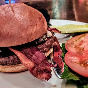 Bacon blue burger
