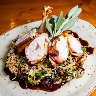 a plate of food