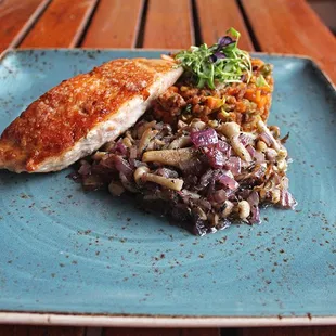 Honey Glazed Salmon on the Summer 2018 menu