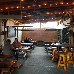 people sitting at tables