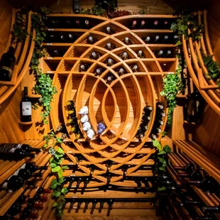 The wine cellar safeguards The Lodge's vintage wine selection, fine champagnes, elite spirits and a humidor.
