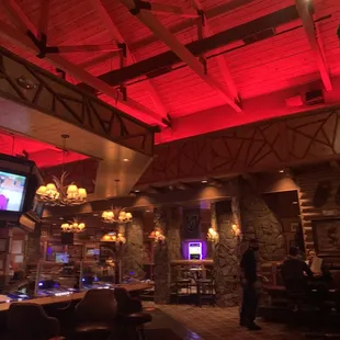 the interior of the lodge