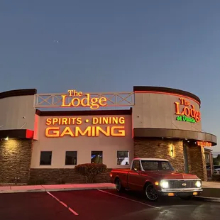 the outside of the lodge