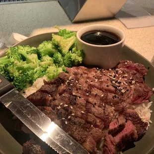 Teriyaki Bowl with Steak. $26. Worth it.