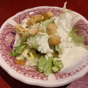 Side Salad with Blue Cheese Dressing