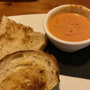 Grilled Cheese and Roasted Tomato Soup