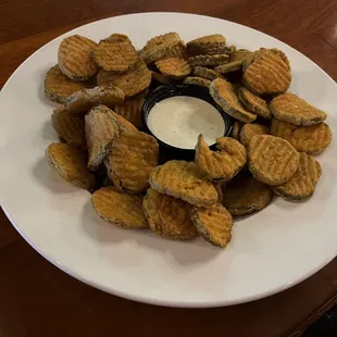 Biggest plate of fried pickles for 999 and the best flavor ever
