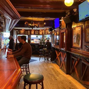 a man sitting at the bar