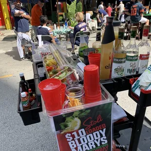 Bloody Mary Cart