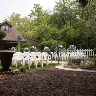 Outdoor ceremony space