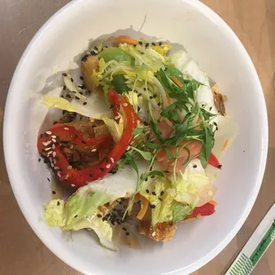 Tofu rice bowl