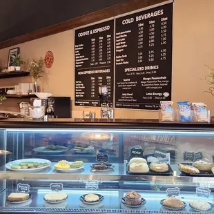 Pastry case &amp; menu (3/17/24)