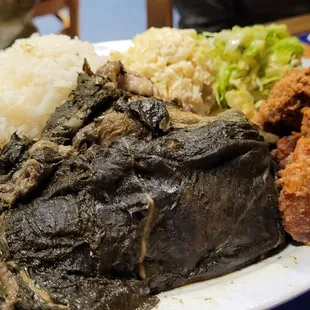 Lau Lau and Island Style Fried Chicken Combo Plate