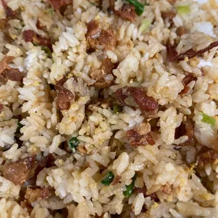 The Bacon Fried Rice always Good.
