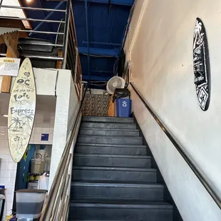 Stairs to upstairs loft