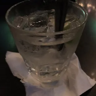 Three olives mango and sprite.