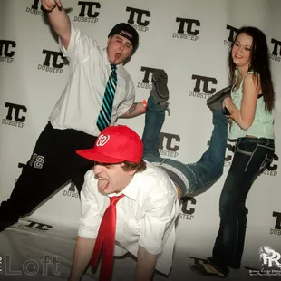 a man and a woman posing for a picture