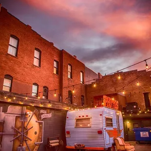 The camera Camper photo booth and the Loft Vault speakeasy