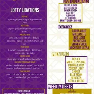 Spring 2022 Bat Menu