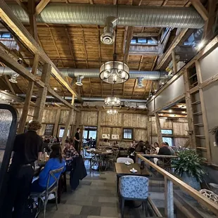 the dining area of the loft restaurant