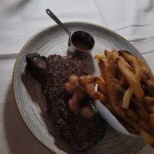 Pepper Crusted Delmonico Steak