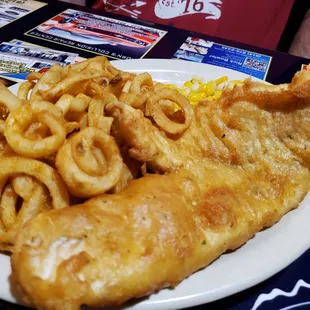 Beer battered haddock