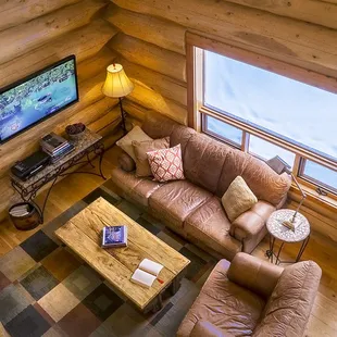 Living area from the master loft...