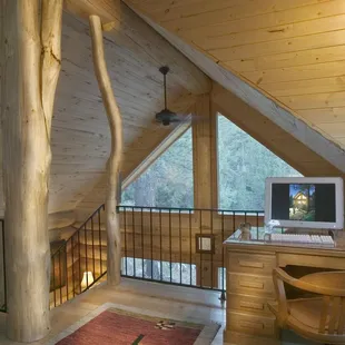 Master loft office area...