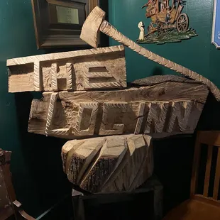 a boat made out of logs