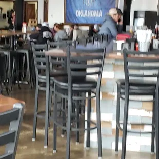 Plenty of seating in a great enviro.