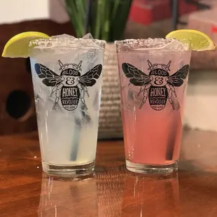 We have Peach Margaritas and Pomegranate Margaritas to celebrate National Margarita Day! They are so yummy