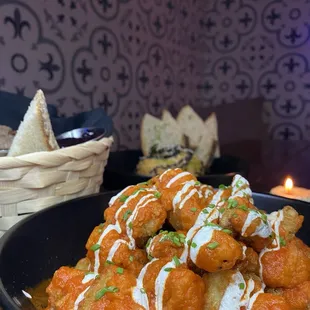 Fried Cauliflower buffalo style