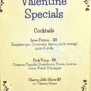 Valentine day special's