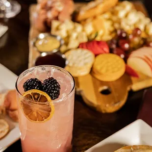 a variety of appetizers