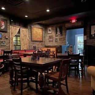 Inside one of the dining areas