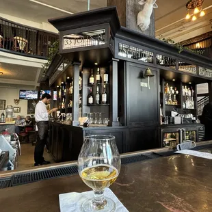 Bar seating for best service. 2nd floor has a great view too.