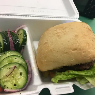 Classic Angus with Cucumber Salad