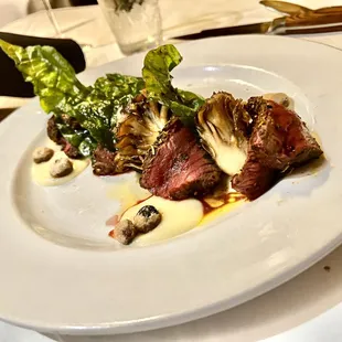 Elk loin was cooked and seasoned perfectly