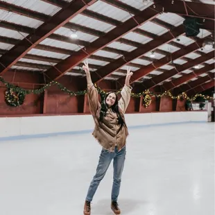 Having a blast at the rink!