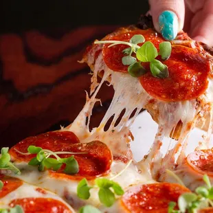 pizza, food