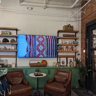 Seating inside