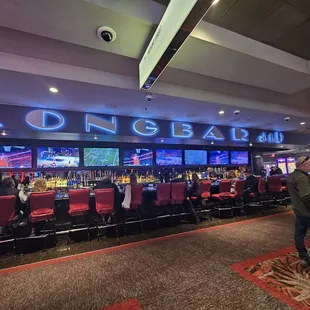 people sitting at the bar