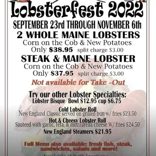 a flyer for the longboard restaurant and pub