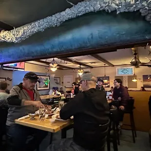 people sitting at tables