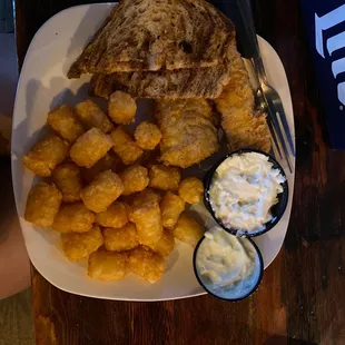 a plate of food on a table
