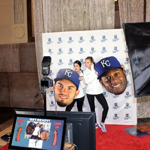 A red carpet shoot for the Kansas City Royal's 2017 home opener "First Pitch Party", held at Union Station.