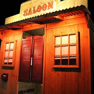 Our rustic western saloon photo booth.