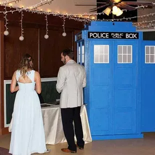 Our Doctor Who, Tardis, Photo Booth Rental For Weddings, Corporate Events and Private Parties. In Kansas City.
