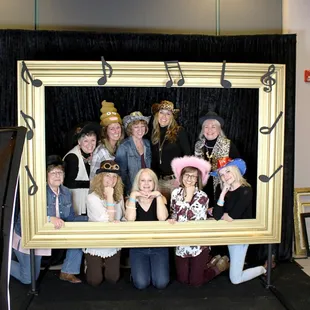 Our super sized golden picture frame, red carpet photo booth shoot. At the Uptown Theater.